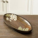 フランジパニ オーバルプラッター（小） / Frangipani Oval Wooden Platter(Small) (送料無料 | Free Shipping)
