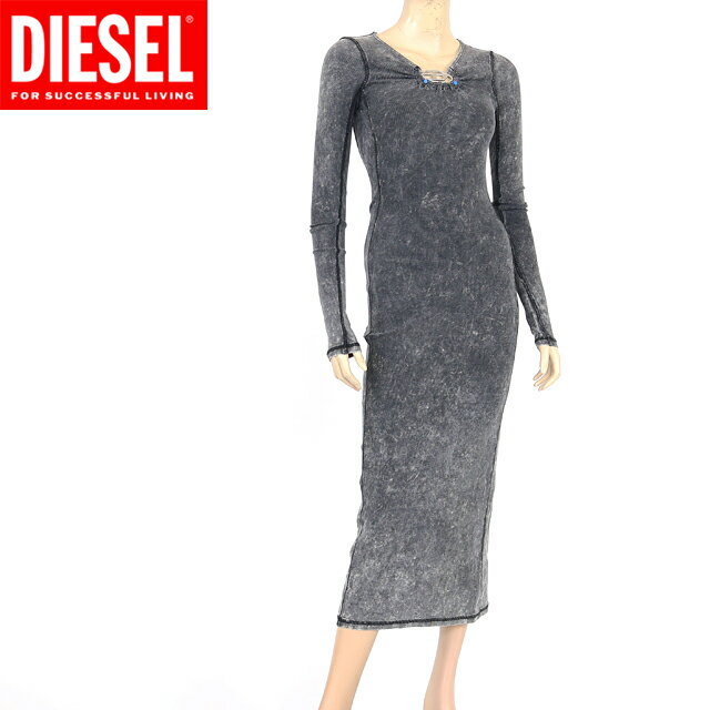 【商品情報】コレクション：RTW DSL WOMEN商品コード：A12068 0KHASアイテム名：DRESSESカラー：97W原産地：ブルガリア　色： ブラック系表地: 綿 94 ポリウレタン 6 裏地: 部分: (数字は％表示です)　伸縮性：〇サイズ：XS　着丈：124　肩幅：27　胸囲：68　袖丈：69　ウエスト：58　ヒップ：72　(cm)B品状態：Dプレート付近に穴あきサイズ：S　着丈：130　肩幅：30　胸囲：72　袖丈：71　ウエスト：60　ヒップ：78　(cm)B品状態：物により（Dプレート付近に穴あき/右サイドに穴あき）サイズ：M　着丈：132　肩幅：34　胸囲：74　袖丈：72　ウエスト：64　ヒップ：82　(cm)B品状態：Dプレート付近に穴あき　商品備考：□ メーカー倉庫保管 訳ありアウトレット品につき、商品状態をご確認ご了承の上でご注文ください。特に記載事項がない場合もございますが、着用・使用に支障がない程度のダメージがみられる場合はございます。□ 複数在庫の場合、ダメージ個所や程度に若干差がみられる場合や、タグのカット 下げ札の欠損 付属品の差異等ある場合がございます。□ ユニークな風合いを出すために加工を施したディーゼル製品は、一つ一つ職人により手作業で仕上げられています。特にレザーやメタルパーツ、デニム生地を使用した製品は、物によりヴィンテージ加工・ダメージ加工・ユーズド加工が施されており、製品によって風合いや寸法の個体差がございますが、製品の特徴によるもので不良ではございません。□ サイズにつきましては採寸用サンプルの実寸値となりますので、 お手元にお届けする商品と表記寸法の間に多少の誤差が生じる場合があります。□ 商品状態や入荷時期によって、価格に差が生じている場合がございます。以上あらかじめご了承くださいませ。　メーカー希望小売価格はメーカー商品タグに基づいて掲載していますディーゼル（DIESEL）レディース 訳あり ロングワンピース ブラック系 　D-CRITIC Dポイントリブ長袖ワンピ （サイズ/XS/S/M）*al0049 　 　 【商品情報】コレクション：RTW DSL WOMEN商品コード：A12068 0KHASアイテム名：DRESSESカラー：97W原産地：ブルガリア　色： ブラック系表地: 綿 94 ポリウレタン 6 裏地: 部分: (数字は％表示です)　伸縮性：〇サイズ：XS　着丈：124　肩幅：27　胸囲：68　袖丈：69　ウエスト：58　ヒップ：72　(cm)B品状態：Dプレート付近に穴あきサイズ：S　着丈：130　肩幅：30　胸囲：72　袖丈：71　ウエスト：60　ヒップ：78　(cm)B品状態：物により（Dプレート付近に穴あき/右サイドに穴あき）サイズ：M　着丈：132　肩幅：34　胸囲：74　袖丈：72　ウエスト：64　ヒップ：82　(cm)B品状態：Dプレート付近に穴あき　商品備考：□ メーカー倉庫保管 訳ありアウトレット品につき、商品状態をご確認ご了承の上でご注文ください。特に記載事項がない場合もございますが、着用・使用に支障がない程度のダメージがみられる場合はございます。□ 複数在庫の場合、ダメージ個所や程度に若干差がみられる場合や、タグのカット 下げ札の欠損 付属品の差異等ある場合がございます。□ ユニークな風合いを出すために加工を施したディーゼル製品は、一つ一つ職人により手作業で仕上げられています。特にレザーやメタルパーツ、デニム生地を使用した製品は、物によりヴィンテージ加工・ダメージ加工・ユーズド加工が施されており、製品によって風合いや寸法の個体差がございますが、製品の特徴によるもので不良ではございません。□ サイズにつきましては採寸用サンプルの実寸値となりますので、 お手元にお届けする商品と表記寸法の間に多少の誤差が生じる場合があります。□ 商品状態や入荷時期によって、価格に差が生じている場合がございます。以上あらかじめご了承くださいませ。 掲載写真の色味についてはできる限り実物に近づきますよう努力をしておりますが、実際の商品と色・質感が若干異なる場合がございます。あらかじめご了承ください。お使いいただいているディスプレイの設定や、周囲の環境光によっても見え方が異なる場合がございます。 　