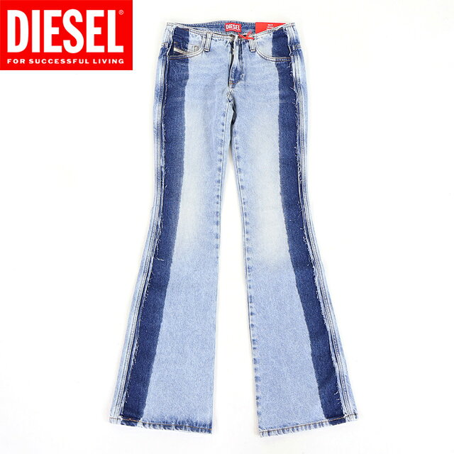 樂天商城 - ディーゼル（DIESEL）レディース 訳あり ブーツカットジーンズ ブルー系 　D-DALE -S サイドラインウオッシュデニムブーツカット （サイズ/24）*al1007