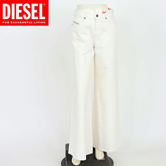樂天商城 - ディーゼル（DIESEL）レディース 訳あり ジーンズ ホワイト系 　フレアーカラーデニム （サイズ/27）*al1008