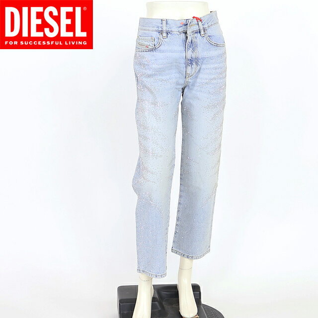 乐天商城 - ディーゼル（DIESEL）レディース 訳あり ストレートジーンズ ブルー系 　2016D-AIR-S2 ストン付きウオッシュデニム （サイズ/26）*al1018