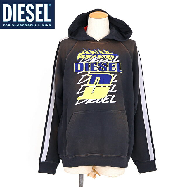 ディーゼルメンズ訳ありパーカープル...