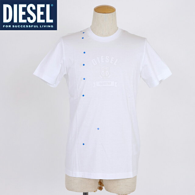 樂天商城 - ディーゼル（DIESEL）メンズ 訳あり Tシャツ 半袖 ホワイト系 ロゴラバープリント半袖Tシャツ （サイズ/S）*am0052