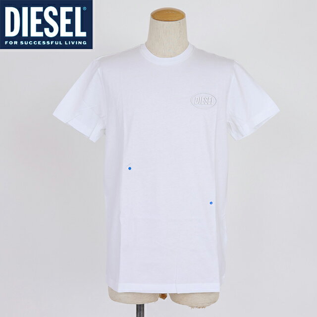樂天商城 - ディーゼル（DIESEL）メンズ 訳あり Tシャツ 半袖 ホワイト系 ロゴラバープリント半袖Tシャツ （サイズ/L）*am0054