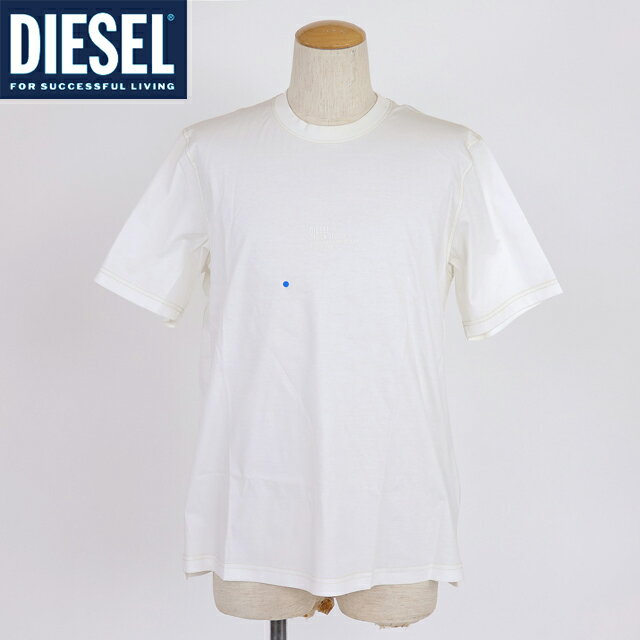乐天商城 - ディーゼル（DIESEL）メンズ 訳あり Tシャツ 半袖 ホワイト系 ロゴラバープリント半袖Tシャツ （サイズ/M）*am0081