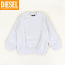 ディーゼル(DIESEL JUNIOR)ジュニア 訳あり スウェット・トレーナー ホワイト系 立体ロゴマーク (サイズ/6Y)*bk0015