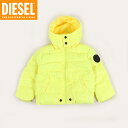 ディーゼル(DIESEL BABY)ベビー 訳あり ジャケット イエロー系 ダウンジャケット (サイズ/36M)*bk0030