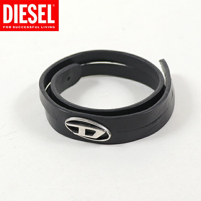 ディーゼル（DIESEL）レディース 訳あり ブレスレット ブラック系 　レザー使い （サイズ/UNI）*bl3034