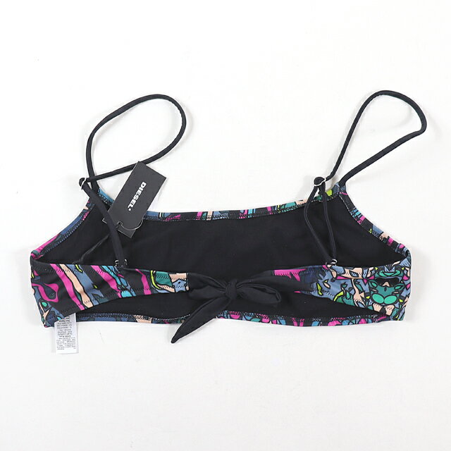 ディーゼル（DIESEL）レディース 訳あり 水着 ブラック系 　ロゴプリント （サイズ/S）*bl3045