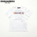 ディースクエアード（DSQUARED2）キッズ 訳あり Tシャツ ホワイト系 　ベビー ロゴプリント イタリア製 （サイズ/36M）*cd0014