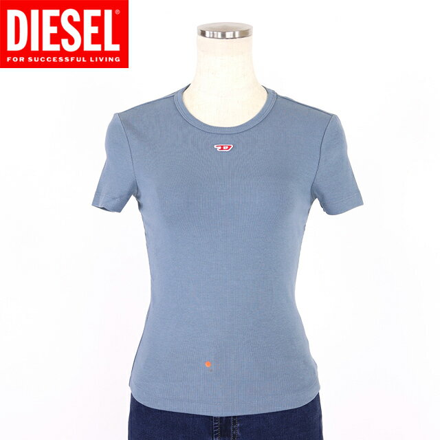樂天商城 - ディーゼル（DIESEL）レディース 訳あり 半袖Tシャツ グレー系 T-ELE-LONG　ロゴプロントリブ半袖Tシャツ （サイズ/S）*cl0011