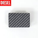 ディーゼル 財布（レディース） ディーゼル（DIESEL）レディース 訳あり 二つ折り財布（小銭入れあり） ブラック系 　三つ折り　ロゴプリント （サイズ/UNI）*cl3043