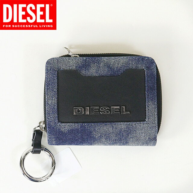 ディーゼル 財布（レディース） ディーゼル（DIESEL）レディース 訳あり 二つ折り財布（小銭入れあり） ブルー系 　チャーム付き （サイズ/UNI）*cl3049