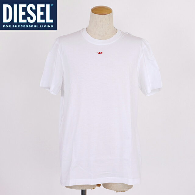 樂天商城 - ディーゼル（DIESEL）メンズ 訳あり Tシャツ 半袖 ホワイト系 T-DIEGOR D刺繍ポイント半袖Tシャツ （サイズ/L）*cm0001