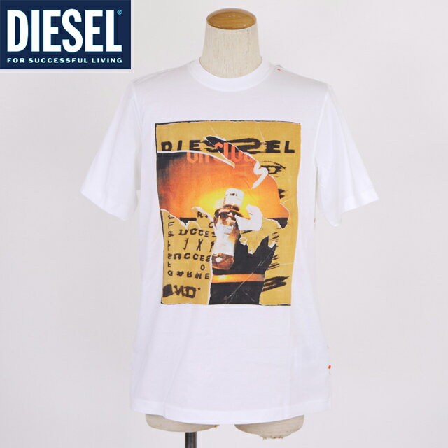 樂天商城 - ディーゼル（DIESEL）メンズ 訳あり Tシャツ 半袖 ホワイト系 T-JUST POFFプリント半袖Tシャツ （サイズ/S）*cm0002