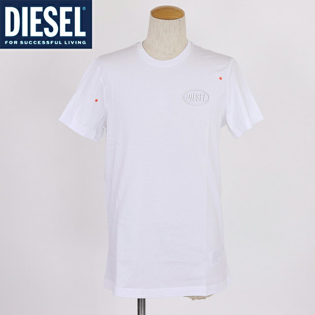 樂天商城 - ディーゼル（DIESEL）メンズ 訳あり Tシャツ 半袖 ホワイト系 T-DIEGO-CREW ロゴラバーポイント半袖Tシャツ （サイズ/L/XL）*cm0007