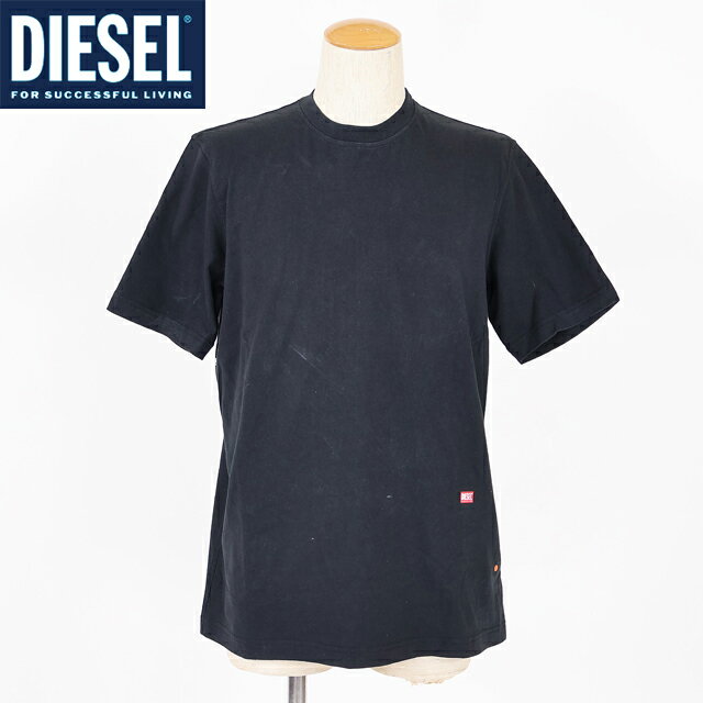 乐天商城 - ディーゼル（DIESEL）メンズ 訳あり Tシャツ 半袖 ブラック系 T-JUST L8 ロゴプリント半袖Tシャツ （サイズ/S）*cm0017