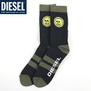 ディーゼル 靴下 メンズ ディーゼル（DIESEL）メンズ 訳あり ソックス・靴下 ブラック系 　スカル柄 （サイズ/M）*cm3056