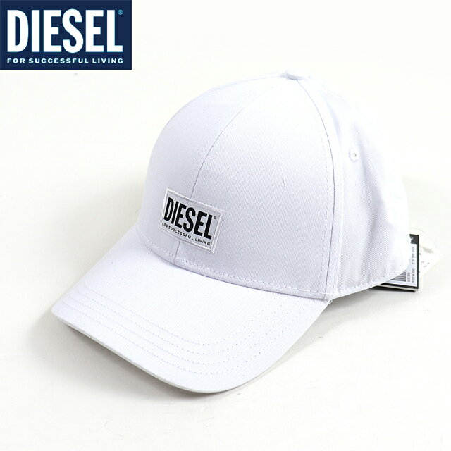 ディーゼル（DIESEL）メンズ 訳あり キャップ・帽子 ホワイト系 　ロゴマーク （サイズ/2）*cm3063