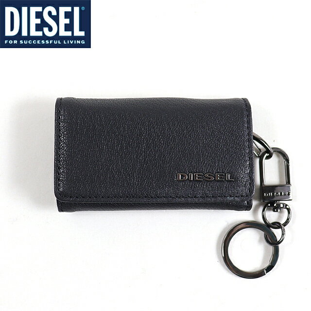 ディーゼル ディーゼル（DIESEL）メンズ 訳あり キーケース ブラック系 　レザー使い ロゴプレート （サイズ/UNI）*cm3079