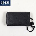 ディーゼル ディーゼル（DIESEL）メンズ 訳あり キーケース ブラック系 　レザー使い ロゴ型押し （サイズ/UNI）*cm3086