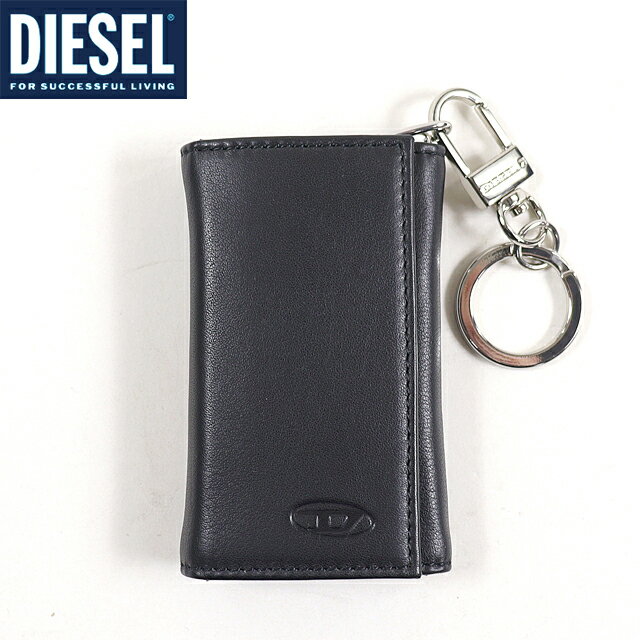 ディーゼル ディーゼル（DIESEL）メンズ 訳あり キーケース ブラック系 　レザー使い ロゴマーク （サイズ/UNI）*cm3090