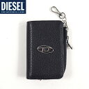 ディーゼル（DIESEL）メンズ 訳あり キーケース ブラック系 　レザー使い コインケース付き （サイズ/UNI）*cm3093