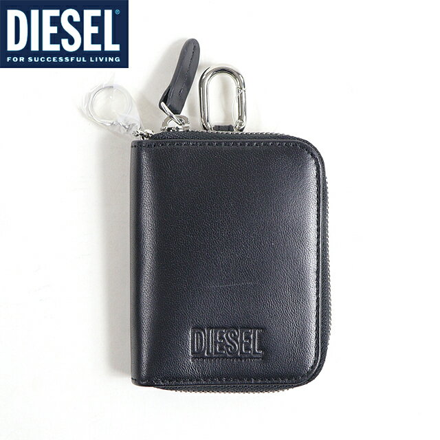 ディーゼル ディーゼル（DIESEL）メンズ 訳あり キーケース ブラック系 　レザー使い ラウンドジップ （サイズ/UNI）*cm3118