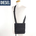 ディーゼル ショルダーバッグ メンズ ディーゼル（DIESEL）メンズ 訳あり ショルダーバッグ ブラック系 　サコッシュ ロゴプレート付き （サイズ/UNI）*cm3212