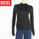 ディーゼル(DIESEL)レディース 訳あり カットソー ブラック系 袖にカットロゴマーク (サイズ/M)*dl0024