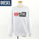 ディーゼル(DIESEL)メンズ 訳あり トレーナー ホワイト系 ロゴプリント (サイズ/L)*dm0066