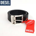 ディーゼル(DIESEL)レディース 訳あり ベルト ブラック系 リバーシブルレザーベルト (サイズ/85/95)*dm3007