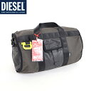 ディーゼル(DIESEL)メンズ 訳あり ボストンバッグ グレー系 ミニドラムバッグ レザーポケット切替ボストン ストラップ欠損品 (サイズ/UNI)*dm3...