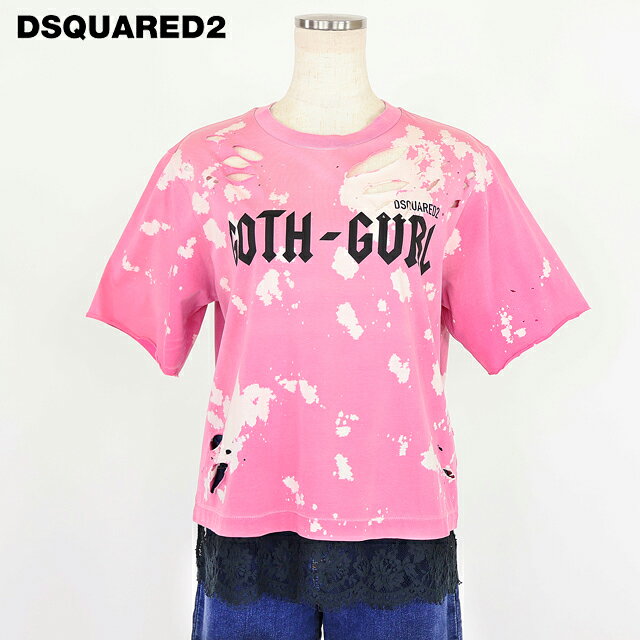 ディースクエアード 22SSＴシャツ カットソー 半袖 S ピンク ディースクエアード tシャツ（色：ピンク系）のおすすめ人気商品一覧