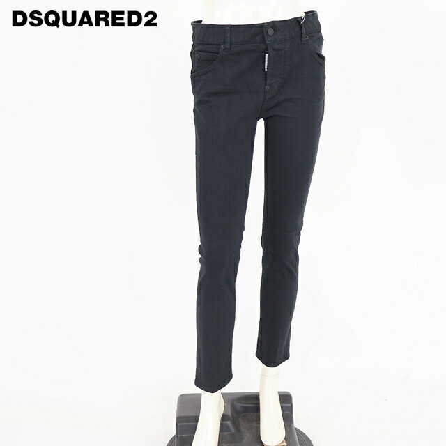 樂天商城 - ディースクエアード（DSQUARED2）レディース スキニージーンズ ブラック系 　カラーデニムパンツ　ボタンフライ イタリア製 （サイズ/36）*ds0081
