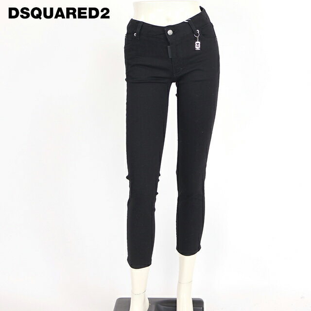 樂天商城 - ディースクエアード（DSQUARED2）レディース スキニージーンズ ブラック系 　チャーム付きカラーデニムパンツ （サイズ/36/38）*ds0082