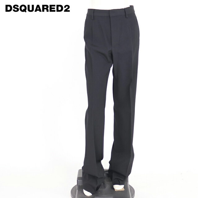 樂天商城 - ディースクエアード（DSQUARED2）レディース ロングパンツ ブラック系 　センタープレススラックスパンツ イタリア製 （サイズ/36/38）*ds0096