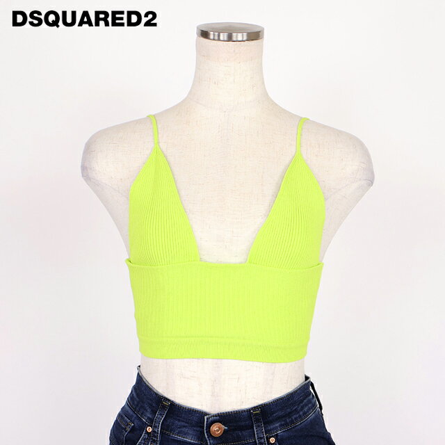 樂天商城 - ディースクエアード（DSQUARED2）レディース ニット グリーン系 リブニットブラトップス イタリア製 （サイズ/XXS/XS）*ds1018