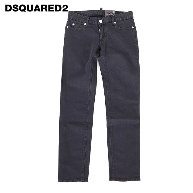 樂天商城 - ディースクエアード（DSQUARED2）レディース スキニージーンズ ブラック系 ローライズカラーデニム　ボタンフライ イタリア製 （サイズ/34/36/38）*ds1072