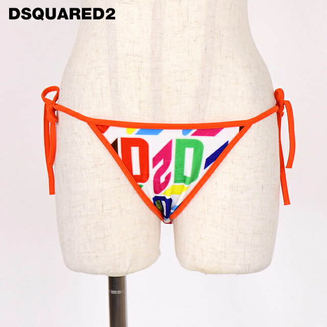 乐天商城 - ディースクエアード（DSQUARED2）レディース 水着 マルチカラー系 マルチカラーロゴデザイン短パン イタリア製 （サイズ/38/40）*ds1102