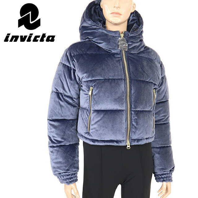 インヴィクタ（invicta）レディース 中綿入りジャンパー ネイビー系 　フード付き イタリア製 （サイズ/S）*dy0040