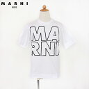 マルニ(MARNI KID)キッズ 訳あり Tシャツ ホワイト系 ラバーロゴプリント (サイズ/6Y)*ed0011
