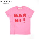 マルニ(MARNI KID)ベビー 訳あり Tシャツ ピンク系 ラバーロゴプリント (サイズ/9M-12M/18M-24M)*ed0014