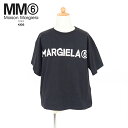 エムエムシックス メゾン マルジェラ(MM6 KID Maison Margiela)キッズ 訳あり Tシャツ ブラック系 ロゴプリント (サイズ/6Y)*e...