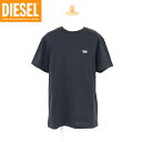 ディーゼル(DIESEL JUNIOR)ジュニア 訳あり Tシャツ ブラック系 胸にロゴプリント (サイズ/10Y)*ek0016