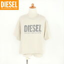 ディーゼル(DIESEL JUNIOR)ジュニア 訳あり Tシャツ ホワイト系 ロゴプリント (サイズ/8Y)*ek0018