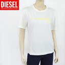 ディーゼル(DIESEL)レディース 訳あり 半袖Tシャツ ホワイト系 ロゴプリント (サイズ/XS)*el0094