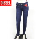 ディーゼル(DIESEL)レディース 訳あり スキニージーンズ ネイビー系 2017 SLANDY SUPER SKINNY LEG (サイズ/25)*el1...