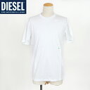 ディーゼル(DIESEL)メンズ 訳あり Tシャツ 半袖 ホワイト系 同色プリント (サイズ/S)*em0153