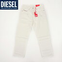 ディーゼル(DIESEL)メンズ 訳あり ハーフパンツ デニム ホワイト系 2020D-VIKER STRAIGHT LEG ダメージ加工 ロゴ刺繍 (サイズ...